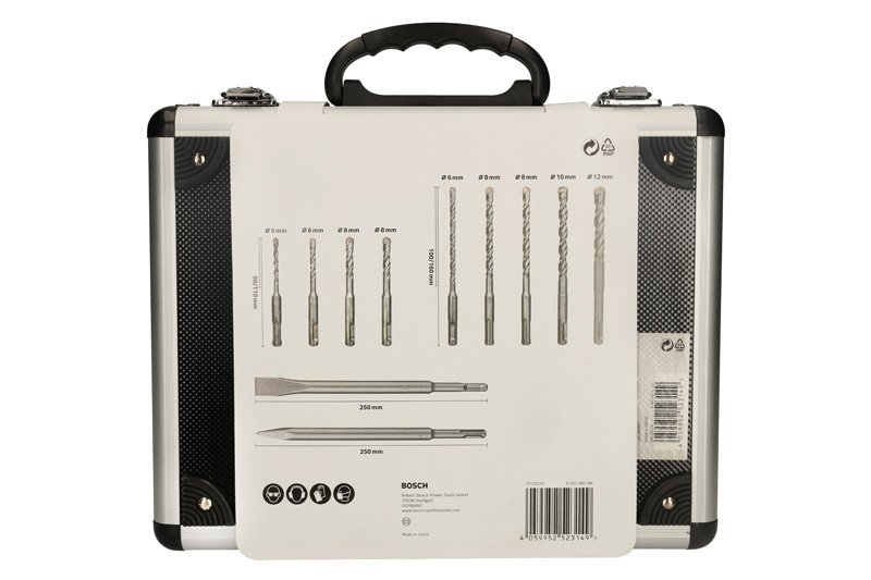 Bosch 11-tlg. Meißel- und Hammerbohrer-Set SDS plus-3, 5–12&nbsp;mm Produktbild img2 L