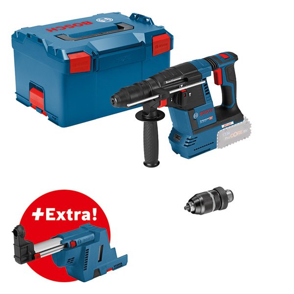 Bosch Akku-Bohrhammer mit SDS plus GBH 18V-26F + GDE, L-BOXX Produktbild img1 L