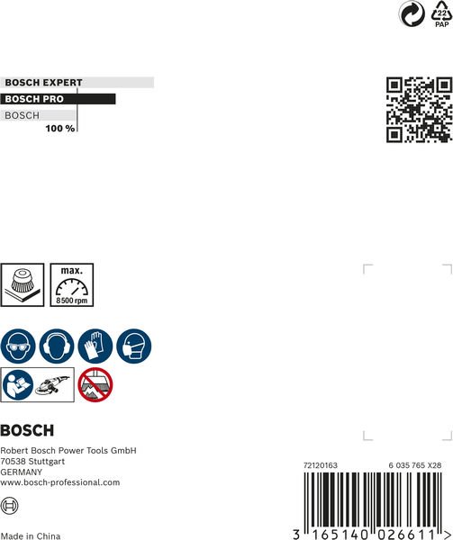 Bosch PRO Metal clean Topfbürste, 100 x 0,5 mm, Gewinde Produktbild img4 L