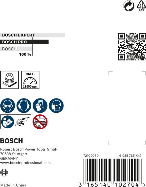Bosch PRO Multi Material clean Topfbürste, 75&nbsp;x&nbsp;0,3&nbsp;mm, Gewinde Produktbild img4 L