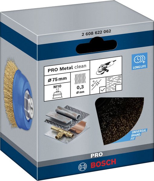 Bosch PRO Multi Material clean Topfbürste, 75&nbsp;x&nbsp;0,3&nbsp;mm, Gewinde Produktbild img2 L