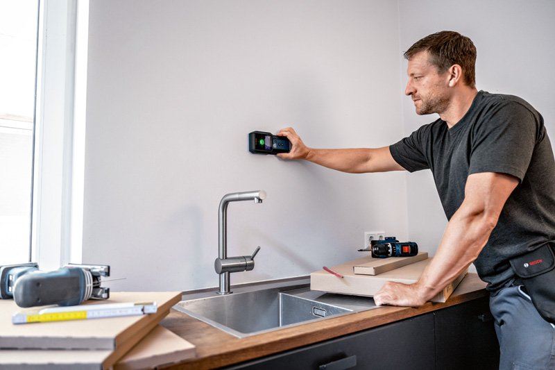 Bosch Ortungsgerät GMS 120-27 mit Tasche; 2 x 1,5 V LR6-Batterie (AA) Produktbild img8 L