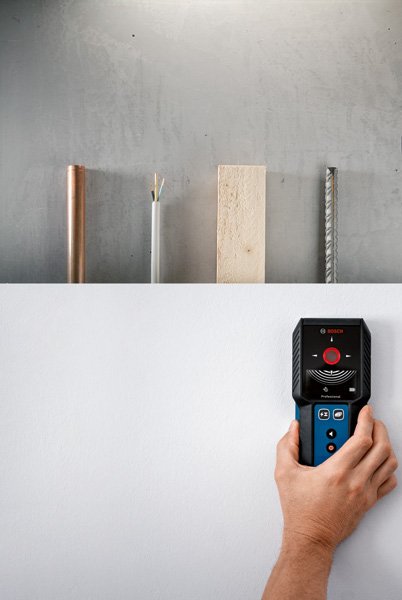 Bosch Ortungsgerät GMS 120-27 mit Tasche; 2 x 1,5 V LR6-Batterie (AA) Produktbild img5 L
