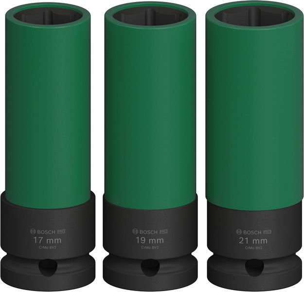 Bosch PRO Impact Socket Set mit PET-Abdeckungen, 1/2", extra tief, 3‑tlg. Produktbild img4 L