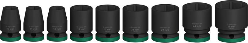 Bosch PRO Impact Socket Set, 1/2", Standard, 9‑tlg. Produktbild img4 L