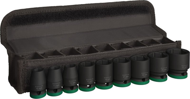 Bosch PRO Impact Socket Set, 1/2", Standard, 9‑tlg. Produktbild img1 L