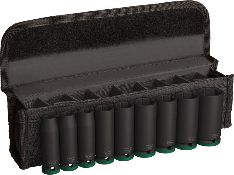 Bosch PRO Impact Socket Set, 1/2", tief, 9‑tlg. Produktbild img1 L