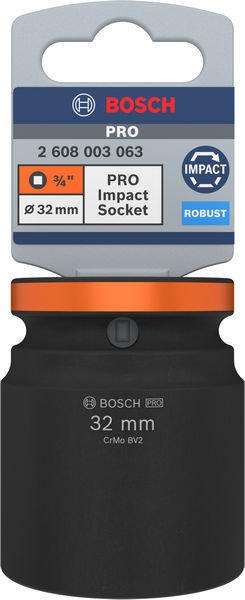 Bosch PRO Impact Socket, 3/4", 32 mm, Standard Produktbild img2 L
