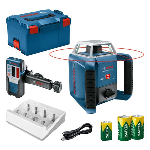 Bosch Rotationslaser GRL 400 H + LR 1 in L-BOXX Produktbild img1 L