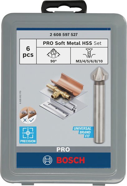 Bosch PRO Soft Metal HSS Kegelsenker-Set, 6-tlg. Produktbild img2 L