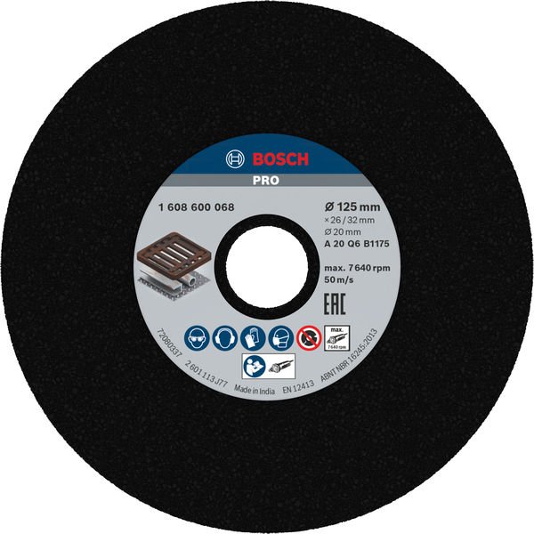Bosch PRO Metal Schleifscheibe, 125 x 26 x 20&nbsp;mm, G20 Produktbild img1 L