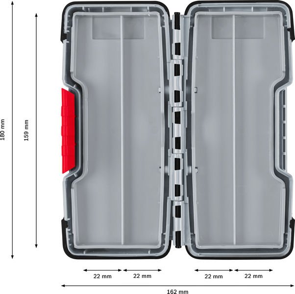 Bosch PRO Tough Box Small für Zubehör, 43&nbsp;x&nbsp;87&nbsp;x&nbsp;210&nbsp;mm Produktbild img3 L