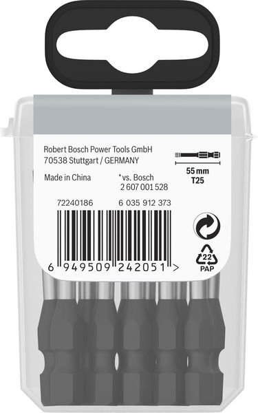 Bosch PRO Torx Impact Bit, T25, 55&nbsp;mm, 15-tlg. Produktbild img3 L