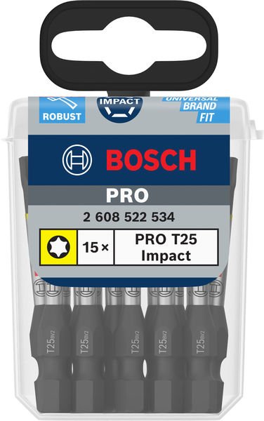 Bosch PRO Torx Impact Bit, T25, 55&nbsp;mm, 15-tlg. Produktbild img2 L