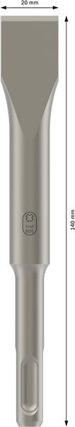 Bosch PRO SDS plus-4C Flachmeißel, 20 x 140&nbsp;mm Produktbild img3 L