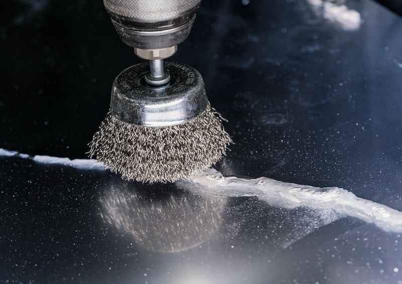 PRO&nbsp;Metal clean Topfbürste, gerader Schaft, 70 x 0,3&nbsp;mm Produktbild img11 L
