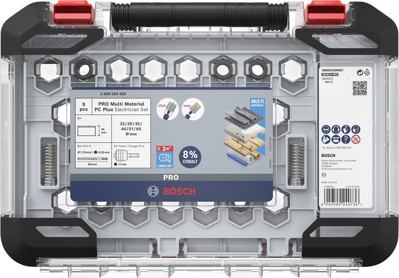 Bosch PRO Multi Material PC Plus Lochsägen-Set, 9-tlg. Produktbild img2 L