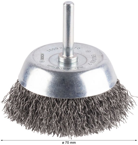 PRO&nbsp;Metal clean Topfbürste, gerader Schaft, 70 x 0,3&nbsp;mm Produktbild img3 L