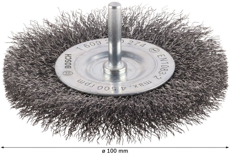 PRO Metal clean Scheibenbürste, gerader Schaft, 100 x 0,2&nbsp;mm Produktbild img3 L