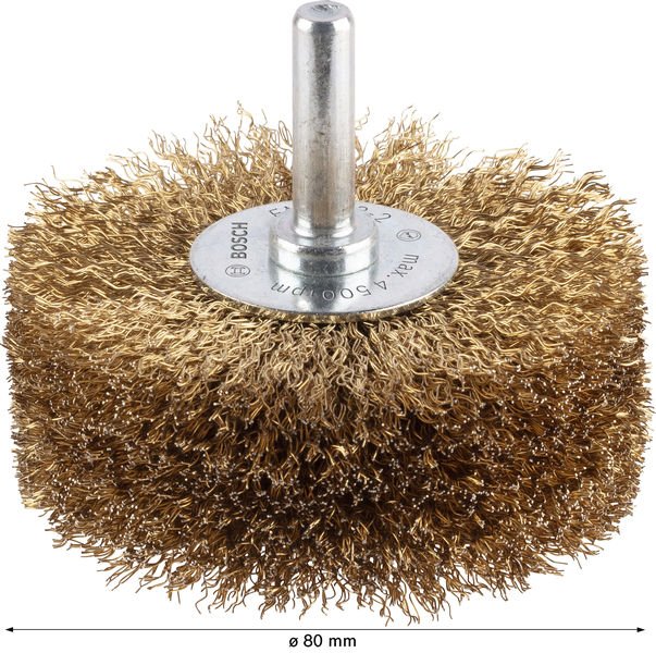 PRO Metal clean Scheibenbürste, gerader Schaft, 80 x 0,2&nbsp;mm Produktbild img3 L