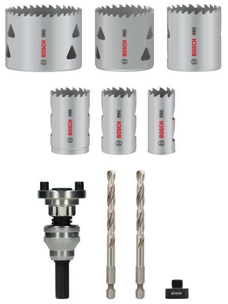 Bosch PRO Multi Material Lochsäge Q-Lock Aufsteckhalter-Set, 10-tlg. Produktbild img5 L