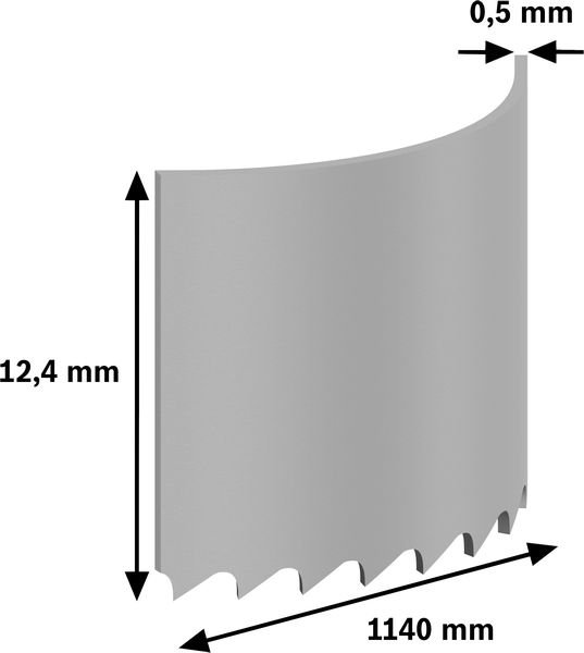 Bosch PRO CB4414 Bandsägeblatt, 1140 mm, 2-tlg. Produktbild img3 L