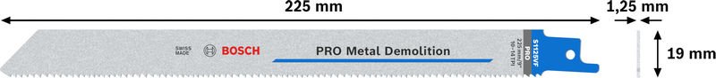 Bosch PRO Metal Demolition S1125VF Blatt, 1,25 x 19 x 225&nbsp;mm, 2-tlg. Produktbild img3 L