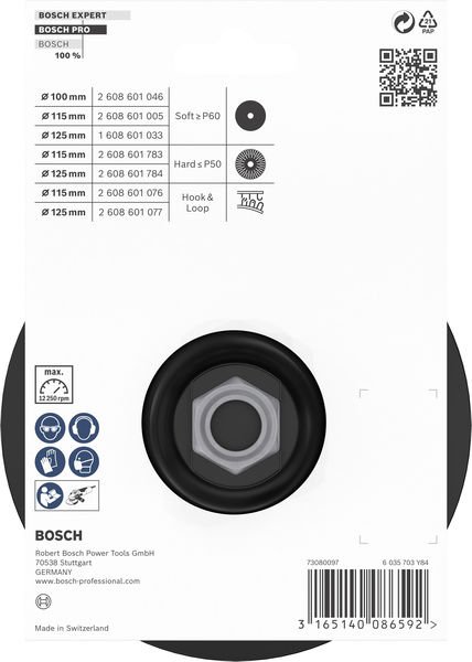 Bosch PRO Backing Pad, 125&nbsp;mm, M14, Klettverschluss Produktbild img2 L