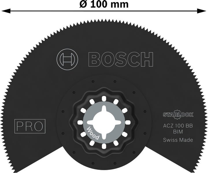 Bosch PRO ACZ 100 BB Blatt für Multifunktionswerkzeuge, 100 mm Produktbild img4 L