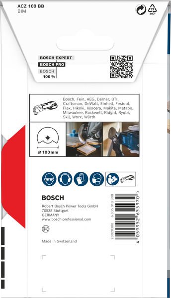 Bosch PRO ACZ 100 BB Blatt für Multifunktionswerkzeuge, 100 mm Produktbild img2 L