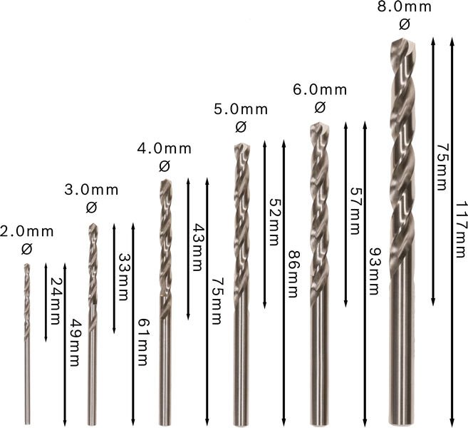 PRO Metal HSS-G Spiralbohrer-Set, 6-tlg. Produktbild img4 L