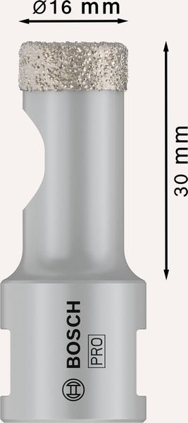 Bosch PRO Core Cutter dry, 16 x 30 x 22,23 mm Produktbild img1 L