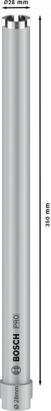 Bosch PRO Core Cutter dry, 28 x 350 mm, G 1/2 Zoll Produktbild img1 L