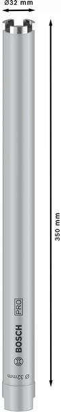 Bosch PRO Core Cutter dry, 32 x 350 mm, G 1/2 Zoll Produktbild img1 L