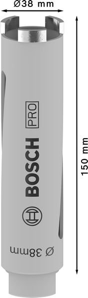 Bosch PRO Core Cutter dry, 38 x 150 mm, G 1/2 Zoll Produktbild img1 L