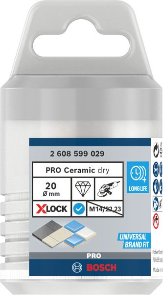 Bosch X-LOCK Diamanttrockenbohrer Best for Ceramic Dry Speed 14 x 30 Produktbild img3 L