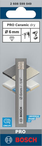 Bosch PRO Ceramic dry Bohrer, 6 x 66&nbsp;mm Produktbild img3 L