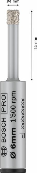 Bosch PRO Ceramic dry Bohrer, 6 x 33 x 13 mm Produktbild img1 L