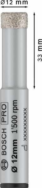 Bosch PRO Ceramic dry Bohrer, 12 x 33 x 13 mm Produktbild img1 L