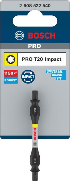 PRO Impact Schrauberbit mit Doppelklingen und Pick and Click-Einsätzen, T20,65mm Produktbild img2 L