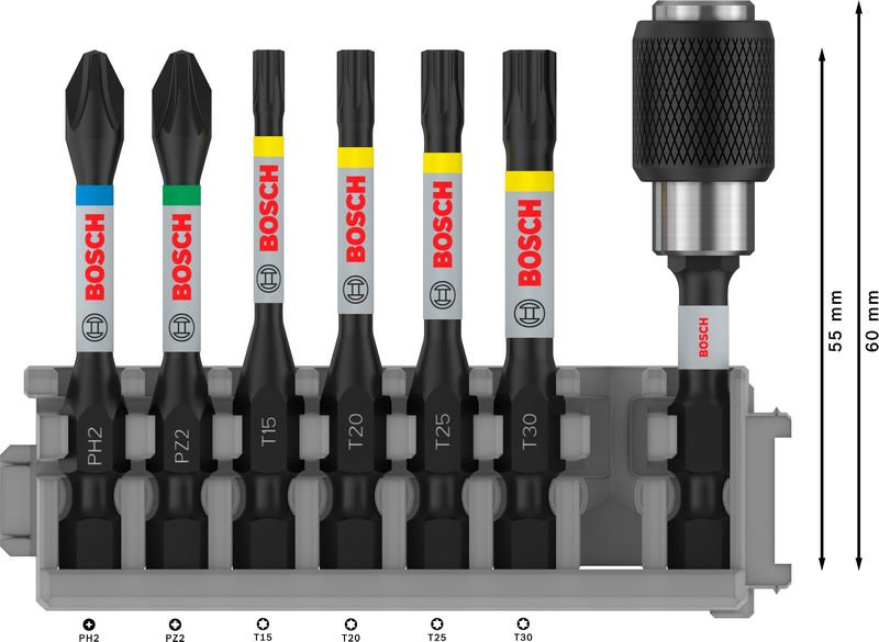 PRO Impact Set mit Quick Change-Bithalter und Pick and Click-Einsätzen, 7-tlg. Produktbild img3 L