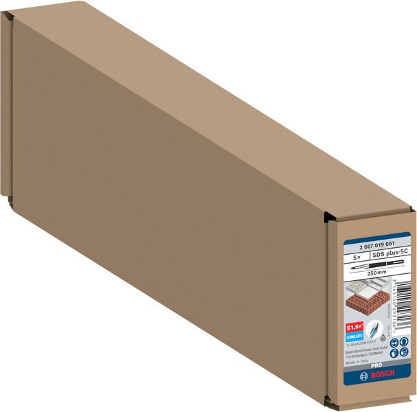 Bosch PRO SDS plus-5C Spitzmeißel-Set, 250 mm Produktbild img3 L