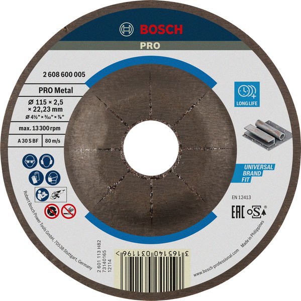 Bosch PRO Metal Trennscheibe, 115 x 2,5 x 22,23&nbsp;mm Produktbild img1 L