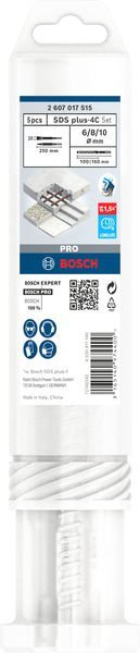 Bosch PRO SDS plus-4C Meißel- und Bohrersatz, 5-tlg Produktbild img1 L