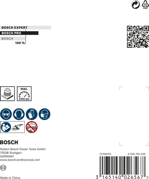 Bosch PRO Metal heavy Topfbürste, 90 x 0,8 mm, Gewinde Produktbild img4 L