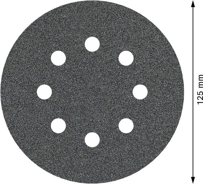 PRO F355 Schleifblatt, 125 mm, G80 Produktbild img3 L