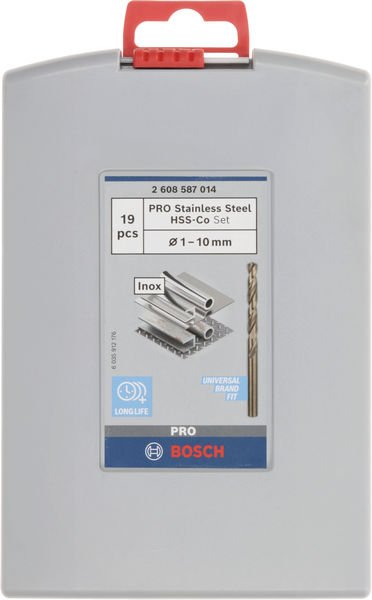 Bosch PRO Stainless Steel HSS-Co Spiralbohrer-Set, 19-tlg. Produktbild img3 L