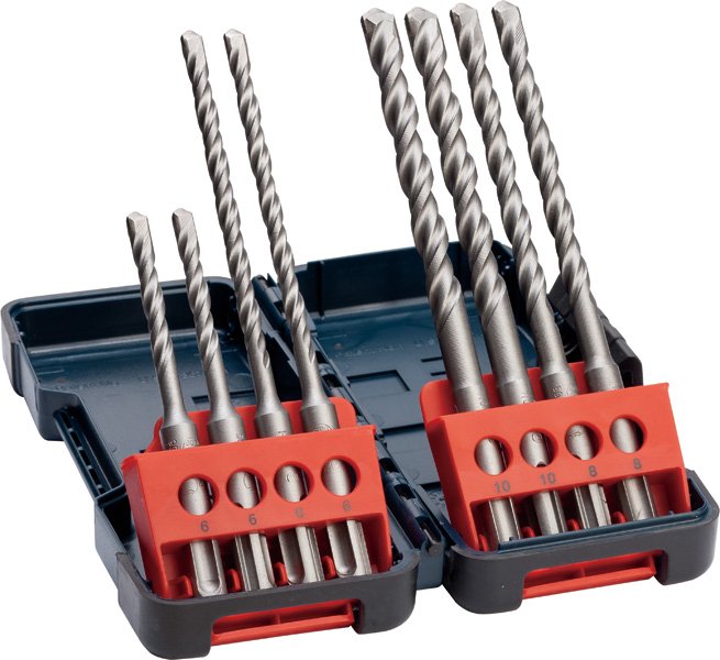 Bosch Hammerbohrerset SDS plus-3, 8-tlg., Tough Box, 6–10 mm Produktbild img1 L