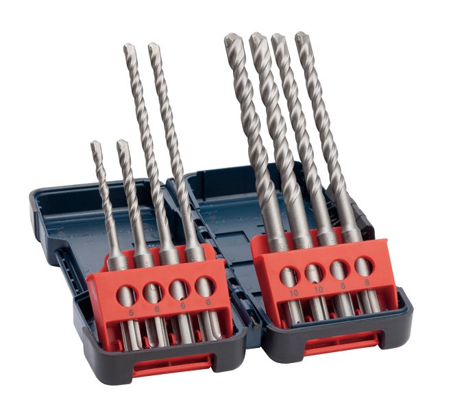 Bosch 8-teiliges Hammerbohrerset SDS plus-3, Tough Box, 5–10&nbsp;mm Produktbild img1 L