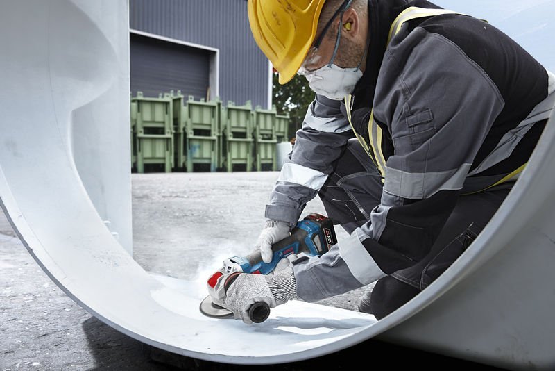 Bosch Winkelschleifer mit X-LOCK GWX 18V-11 S in L-BOXX Produktbild img5 L
